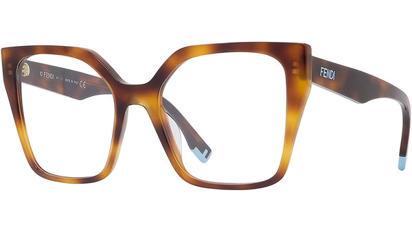 Fendi Way Havana Square Eyeglasses - Main Image