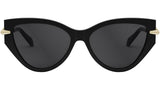 Snakes Black Cat Eye Sunglasses
