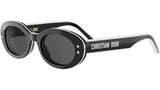 DiorPacific B4I Black Oval Sunglasses