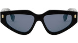 Fendi Roma Black Geometric Sunglasses