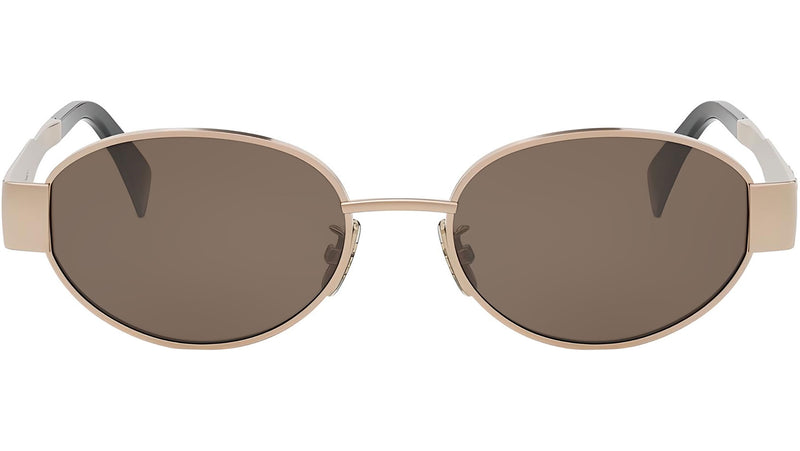 Metal Triomphe Rose Gold Oval Sunglasses