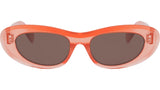 3 Dots Orange Cat Eye Sunglasses