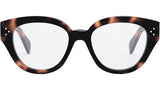 CELINE 3 Dots Havana Round Eyeglasses