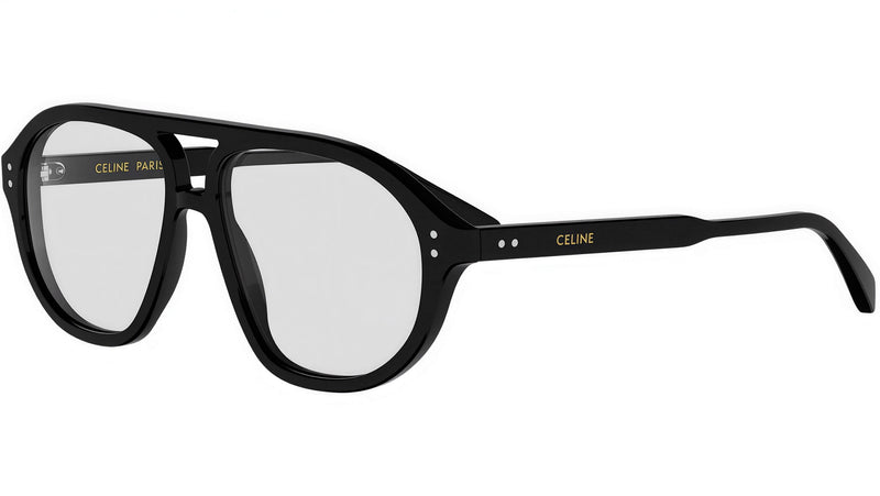 CELINE Thin Black Pilot Sunglasses