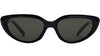 CELINE 3 Dots Black Cat Eye Sunglasses - 55-18-140