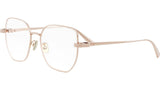 CDiorO S3F Rose Gold Geometric Eyeglasses