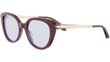 Serpenti Forever Bordeaux Square Eyeglasses