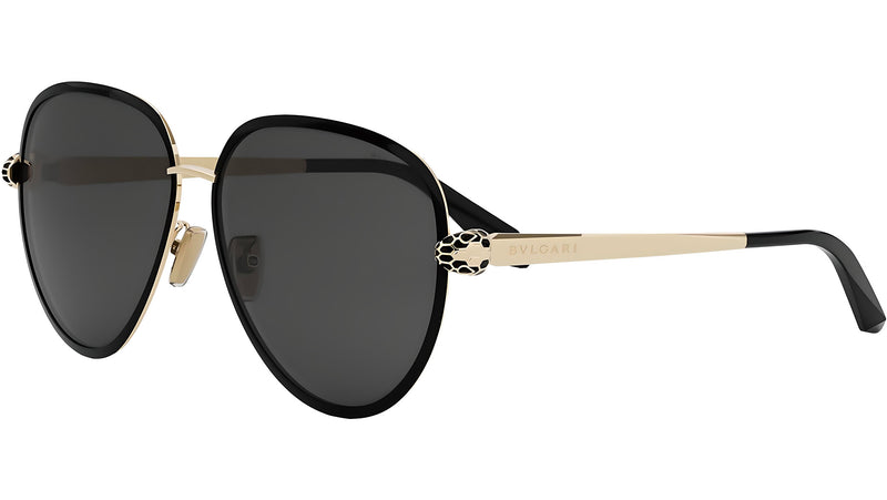 Serpenti Forever Black Pilot Sunglasses