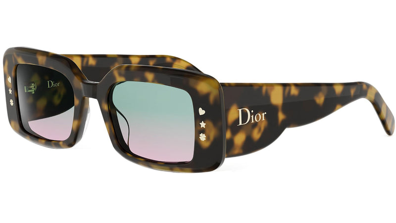 DiorLuckyCharms S1I Havana Rectangular Sunglasses