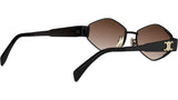 Triomphe Black Geometric Sunglasses