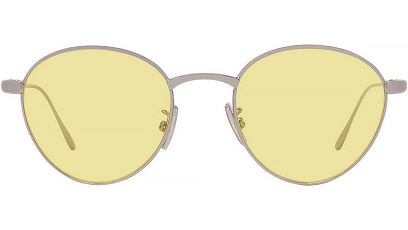 Slim Black Round Sunglasses