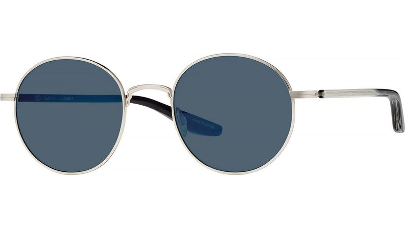 Caster Silver Round Sunglasses