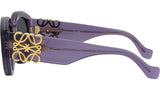 Anagram Purple Round Sunglasses