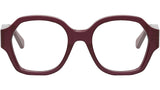 Triomphe Milky Bordeaux Geometric Eyeglasses
