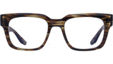 Zander Brown Square Eyeglasses