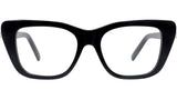 Pearl Black Rectangular Eyeglasses