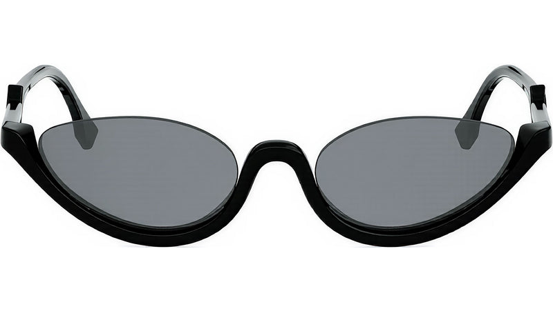 FF Diamonds Black Oval Sunglasses