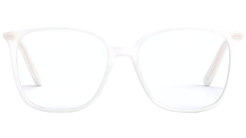 Mini CD O S1I White Square Eyeglasses