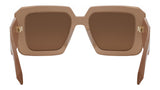 Snakes Brown Geometric Sunglasses