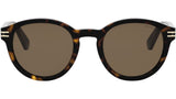 B.zero1 Dark Havana Round Sunglasses