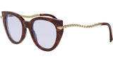 Serpenti Havana Cat Eye Eyeglasses