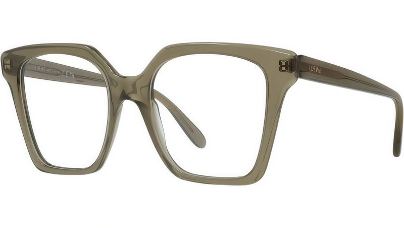 Slim Green Square Eyeglasses