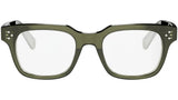 CELINE 3 Dots Green Rectangle Eyeglasses