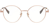 Bvlgari Bvlgari Rose Gold Round Eyeglasses