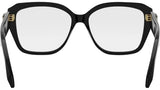 Serpenti Forever Black Geometric Eyeglasses