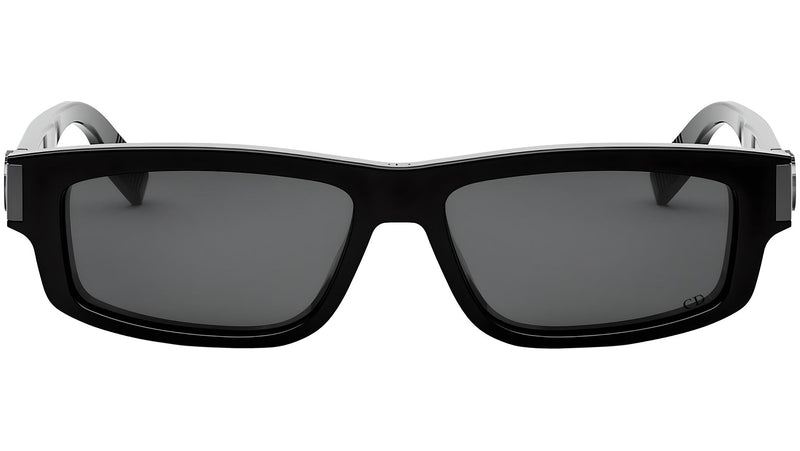 CD Icon S2I Black Rectangular Sunglasses