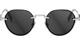 CD Diamond R5U Silver Round Sunglasses