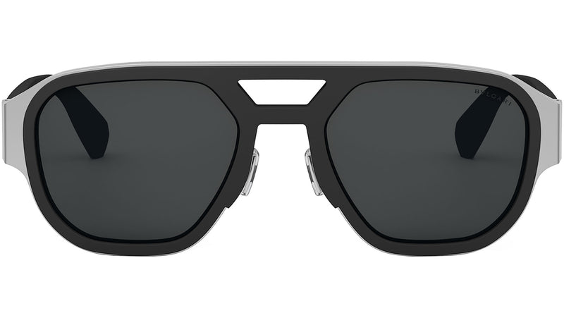 Aluminum Black Pilot Sunglasses