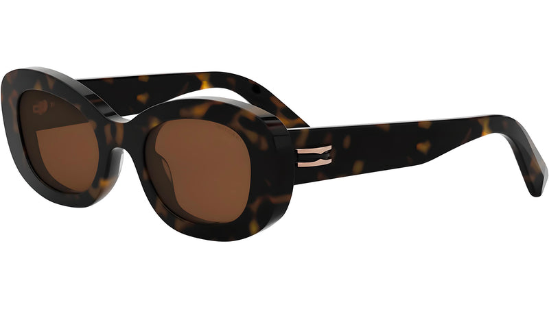 B.zero1 Shiny Havana Oval Sunglasses