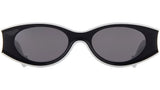 Paula's Ibiza Black Oval Sunglasses