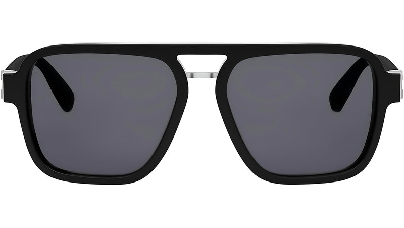 Bvlgari Aluminium Matte Black Pilot Sunglasses