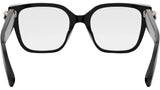 B.zero1 Shiny Black Square Eyeglasses