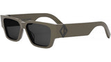 CD Diamond 5I Shiny Brown Squared Sunglasses