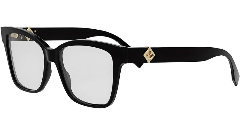 FF Diamonds Black Square Eyeglasses