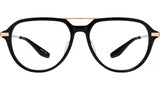 Dunn Black Pilot Eyeglasses