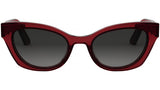 DiorMidnight B2I Shiny Red Cat Eye Sunglasses