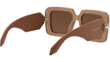 Snakes Brown Geometric Sunglasses