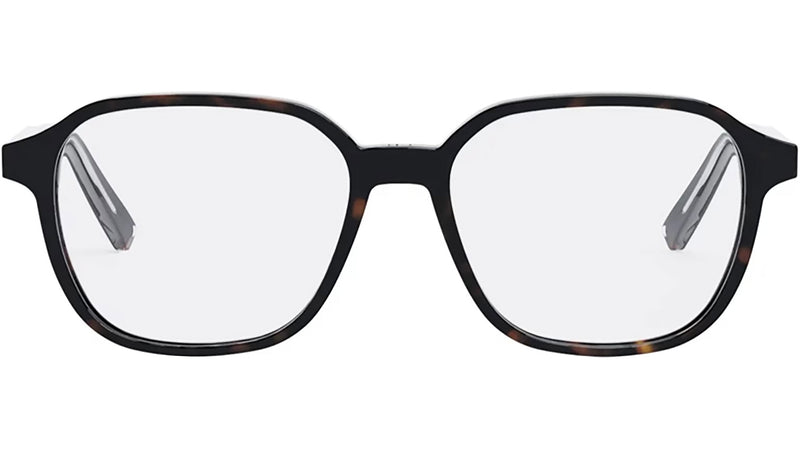 InDiorO S3I Havana Geometric Eyeglasses