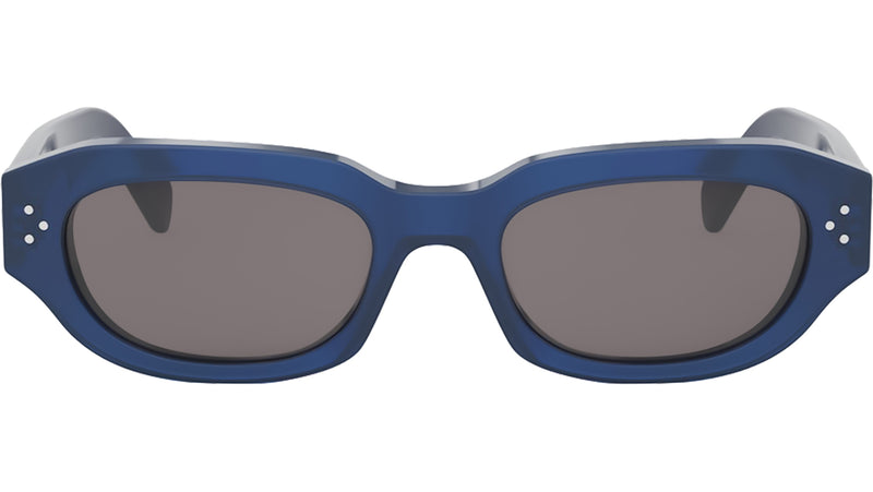 3 Dots Blue Geometric Sunglasses