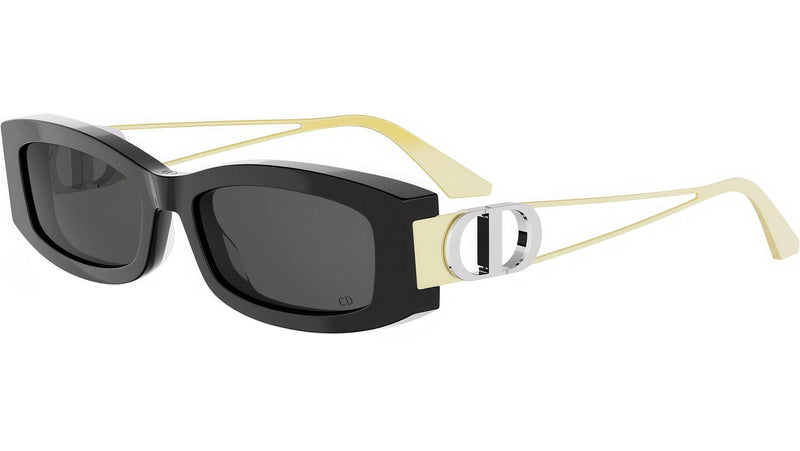 30Montaigne 14I Black Rectangular Sunglasses