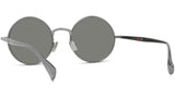 Boke Flower Silver Round Sunglasses