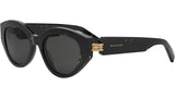 B.zero1 Black Oval Sunglasses