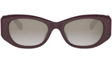 CELINE 3 Dots Purple Rectangular Sunglasses