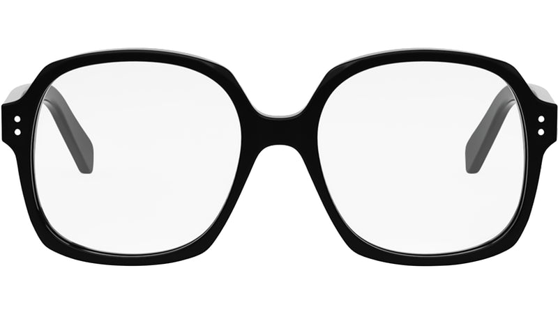 Thin Black Geometric Eyeglasses