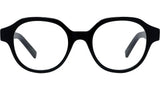 4G Black Round Eyeglasses