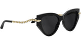 Snakes Black Cat Eye Sunglasses